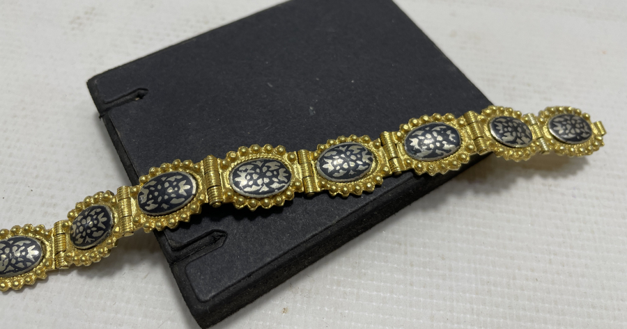 OSMANLI DÖNEMİ SAVAT İŞÇİLİKLİ GÜMÜŞ BİLEKLİK