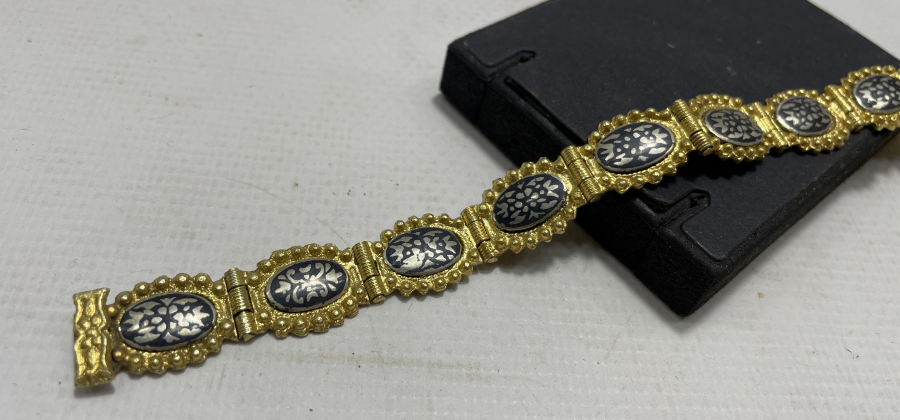 OSMANLI DÖNEMİ SAVAT İŞÇİLİKLİ GÜMÜŞ BİLEKLİK