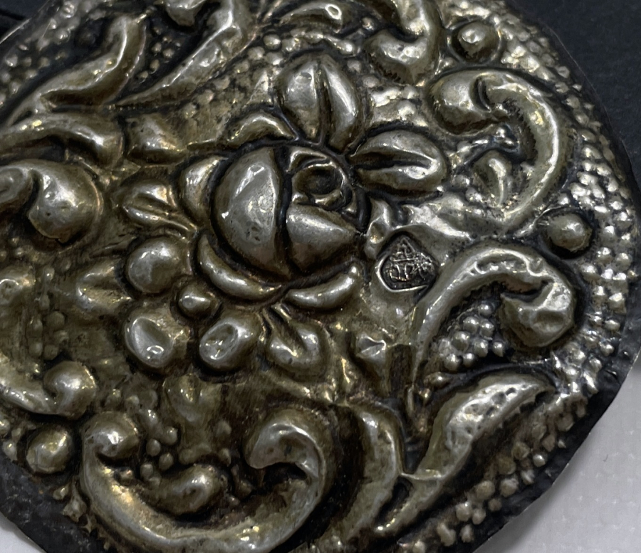 OSMANLI DÖNEMİ TUĞRALI GÜMÜŞ TEPELİK PARÇASI