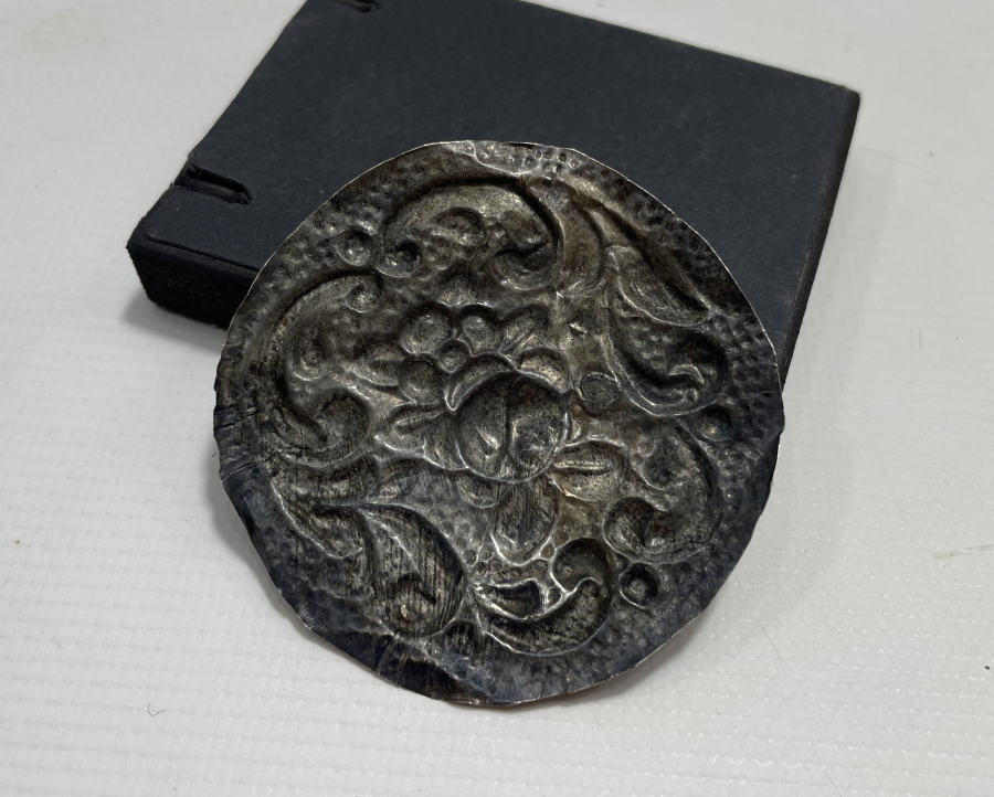 OSMANLI DÖNEMİ TUĞRALI GÜMÜŞ TEPELİK PARÇASI