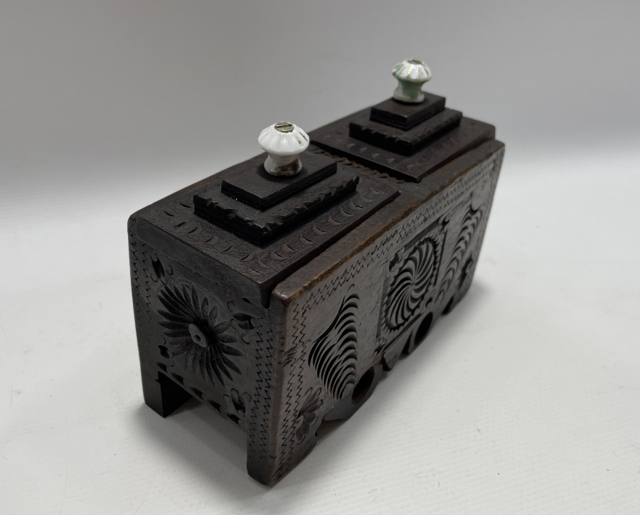 OSMANLI DÖNEMİ ÜZERİ İŞLEMELİ KAHVE KUTUSU