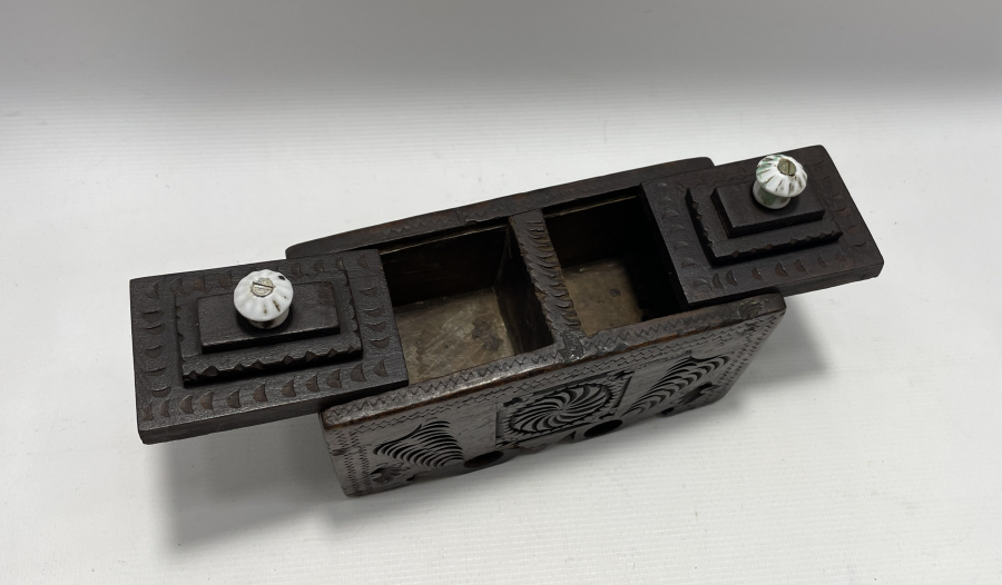 OSMANLI DÖNEMİ ÜZERİ İŞLEMELİ KAHVE KUTUSU