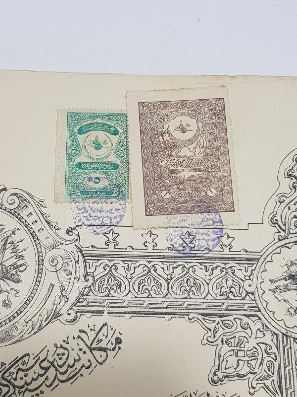 OSMANLI HARP OKULU DİPLOMASI 