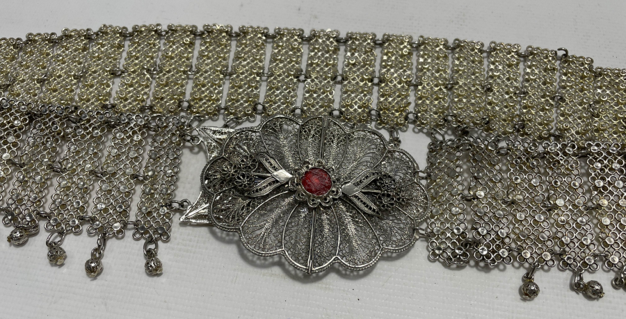 TELKARİ İŞÇİLİKLİ ANTİKA GELİN KEMERİ