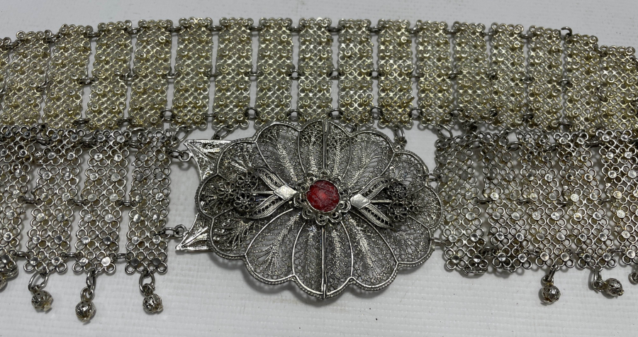 TELKARİ İŞÇİLİKLİ ANTİKA GELİN KEMERİ