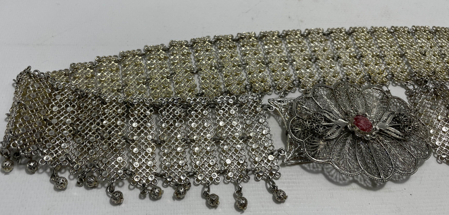 TELKARİ İŞÇİLİKLİ ANTİKA GELİN KEMERİ