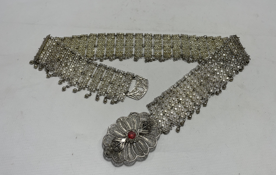 TELKARİ İŞÇİLİKLİ ANTİKA GELİN KEMERİ