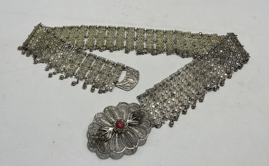 TELKARİ İŞÇİLİKLİ ANTİKA GELİN KEMERİ