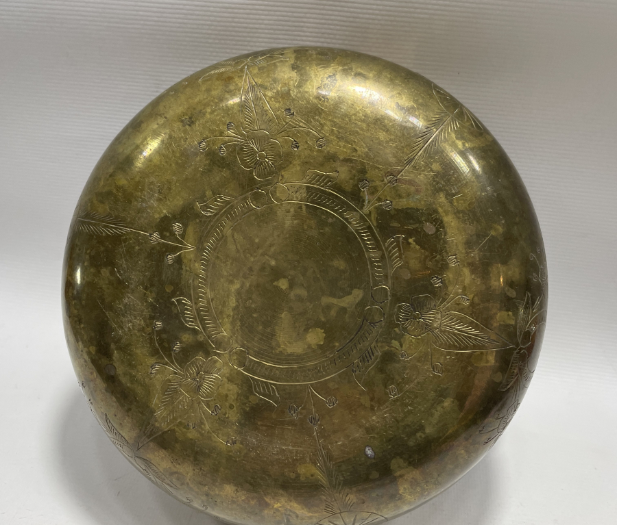 ÜZERİ KALEM İŞÇİLİKLİ ANTİKA HAMAM TASI