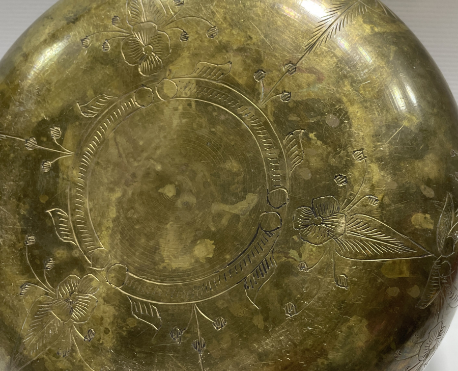 ÜZERİ KALEM İŞÇİLİKLİ ANTİKA HAMAM TASI