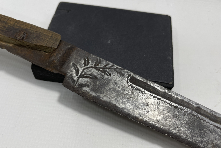 ÜZERİ OSMANLICA YAZILI OSMANLI DÖNEMİ RUM İŞİ KUŞAK KAMASI