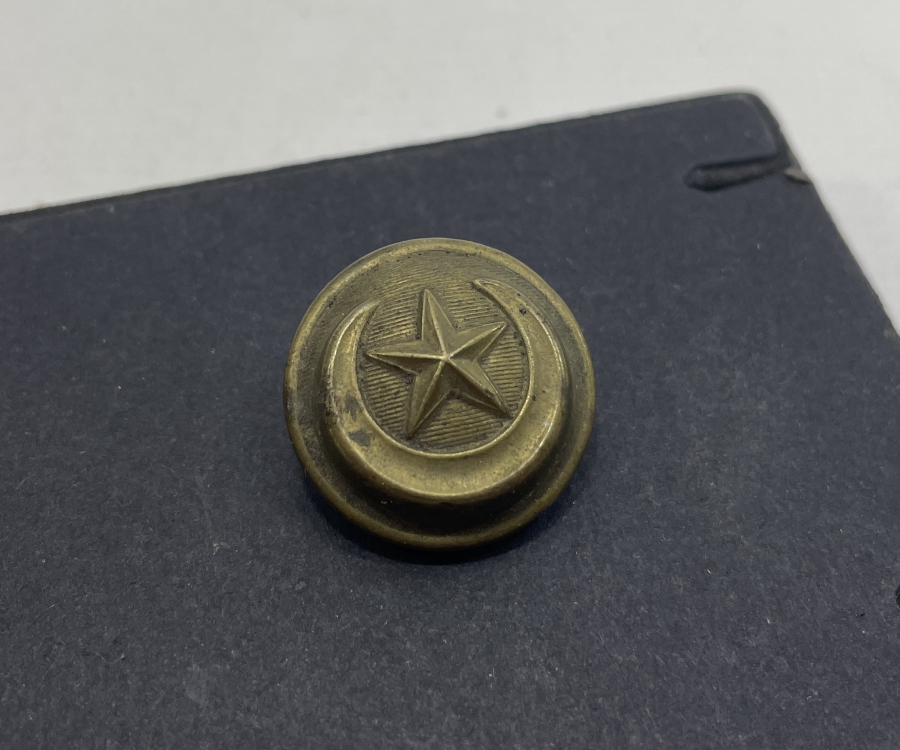 1. DÜNYA SAVAŞI DÖNEMİ AY YILDIZLI SUBAY KIYAFETİ DÜĞMESİ