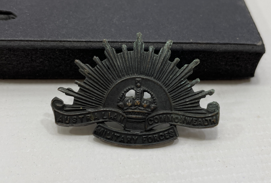 1. DÜNYA SAVAŞI DÖNEMİ ÇOK NADİR ANZAK ŞAPKA KOKARTI