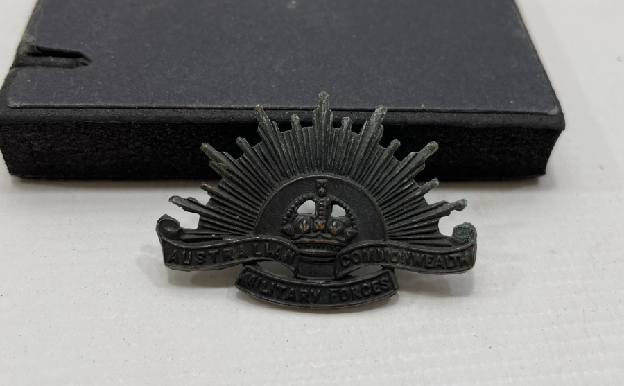 1. DÜNYA SAVAŞI DÖNEMİ ÇOK NADİR ANZAK ŞAPKA KOKARTI