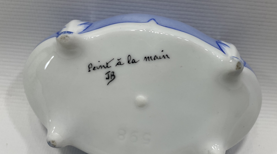 ANTİKA PORSELEN KAPAKLI MÜCEVHER KUTUSU