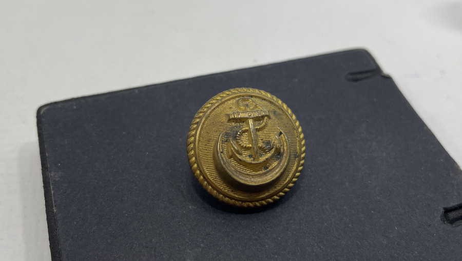 ARKASI OSMANLICA YAZILI DENİZCİ PAŞA KIYAFETİ DÜĞMESİ