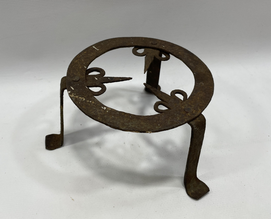 OSMANLI DÖNEMİ EL YAPIMI ÜÇAYAK OCAK ALTLIĞI - SAÇ AYAĞI