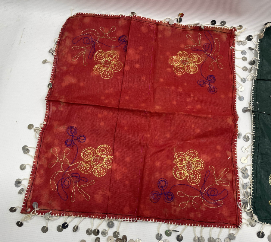 OSMANLI DÖNEMİ SUZANİ İŞÇİLİKLİ 3 ADET GELİN ÇEVRESİ