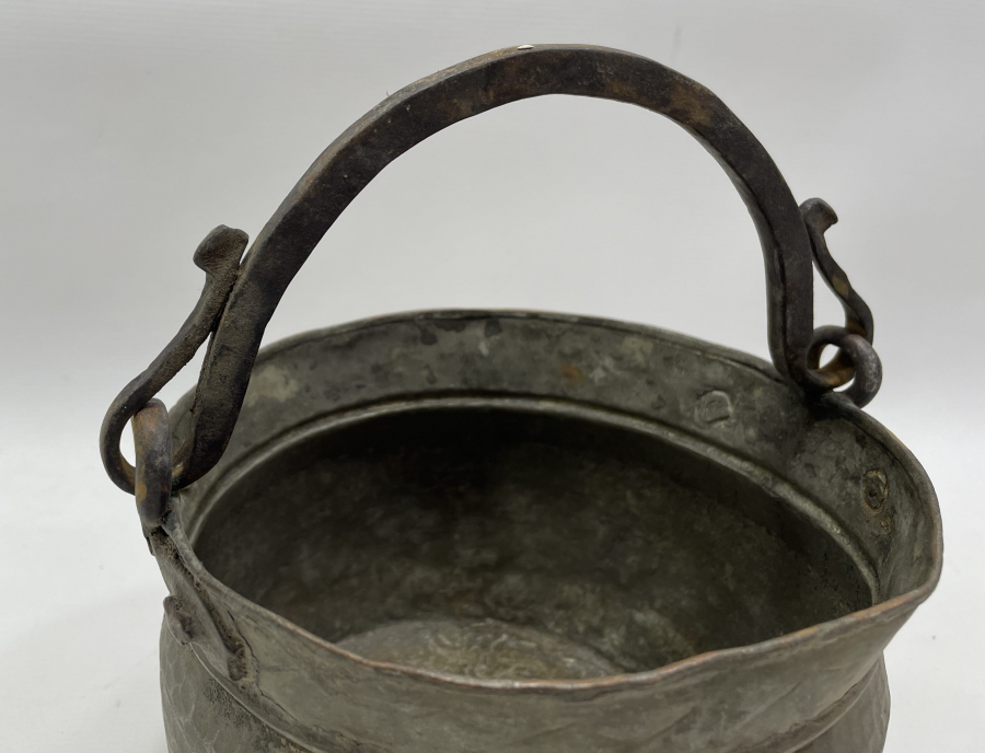 OSMANLI DÖNEMİ YILAN BAŞLI BAKIR YOĞURT BAKRACI