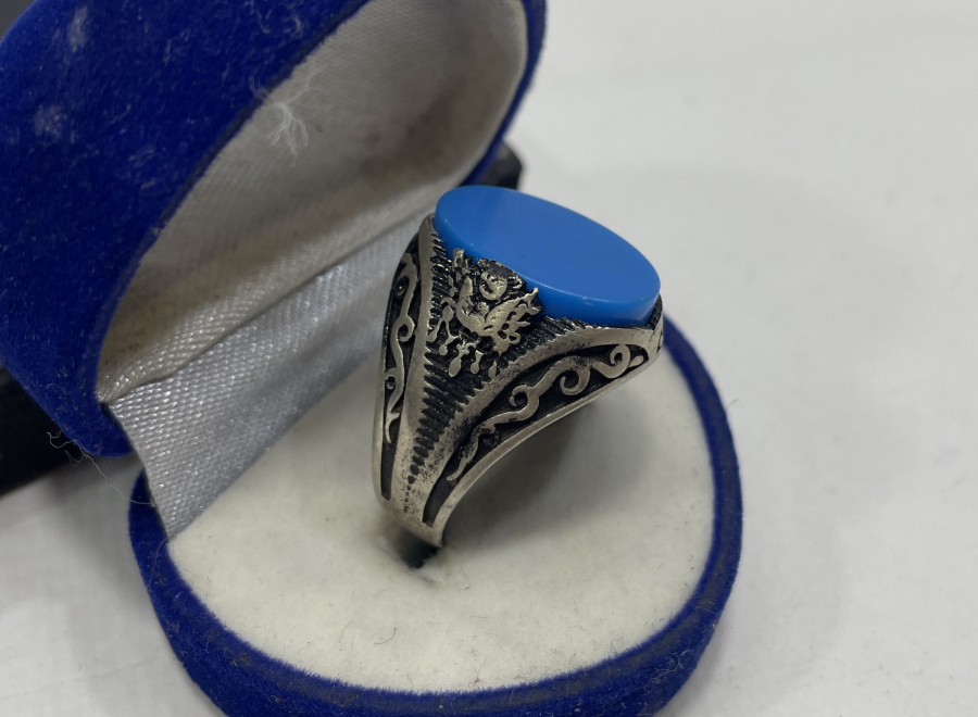 TURKUVAZ TAŞLI GÜMÜŞ YÜZÜK