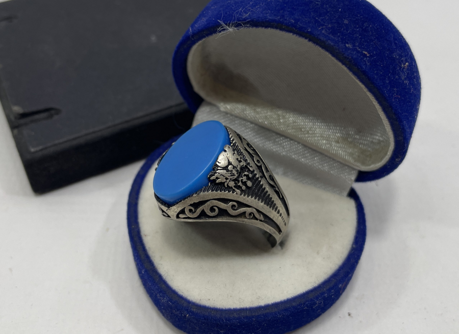 TURKUVAZ TAŞLI GÜMÜŞ YÜZÜK