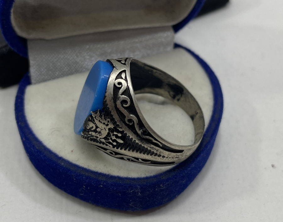 TURKUVAZ TAŞLI GÜMÜŞ YÜZÜK