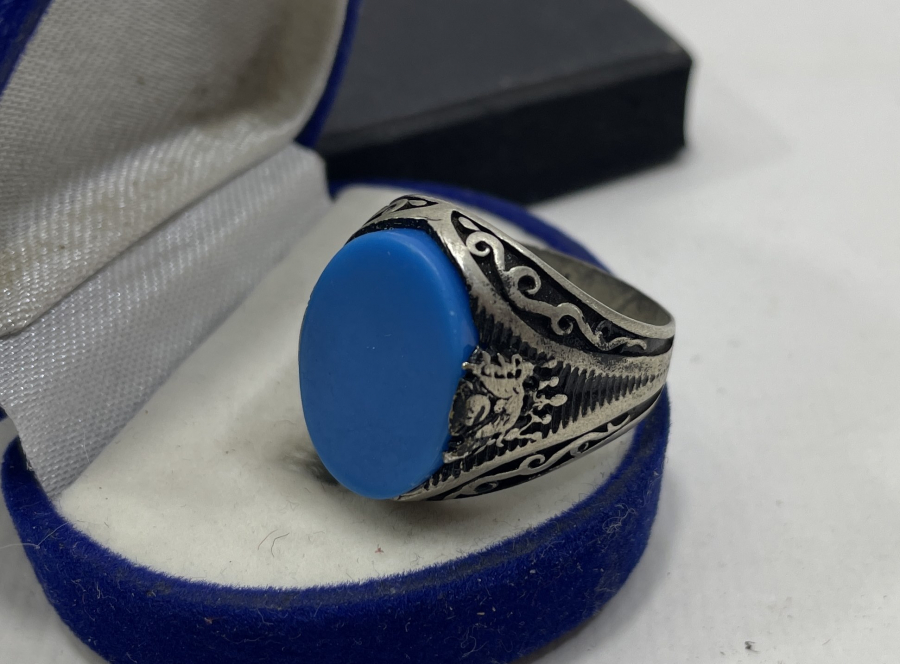 TURKUVAZ TAŞLI GÜMÜŞ YÜZÜK