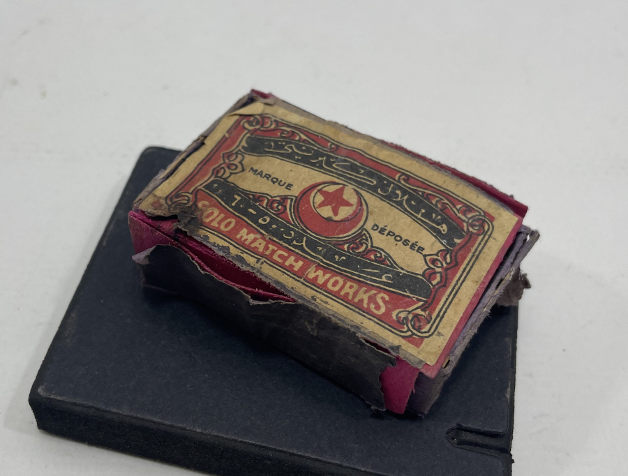 ÜZERİ OSMANLICA YAZILI AÇILMAMIŞ KUTUSUNDA KİBRİT