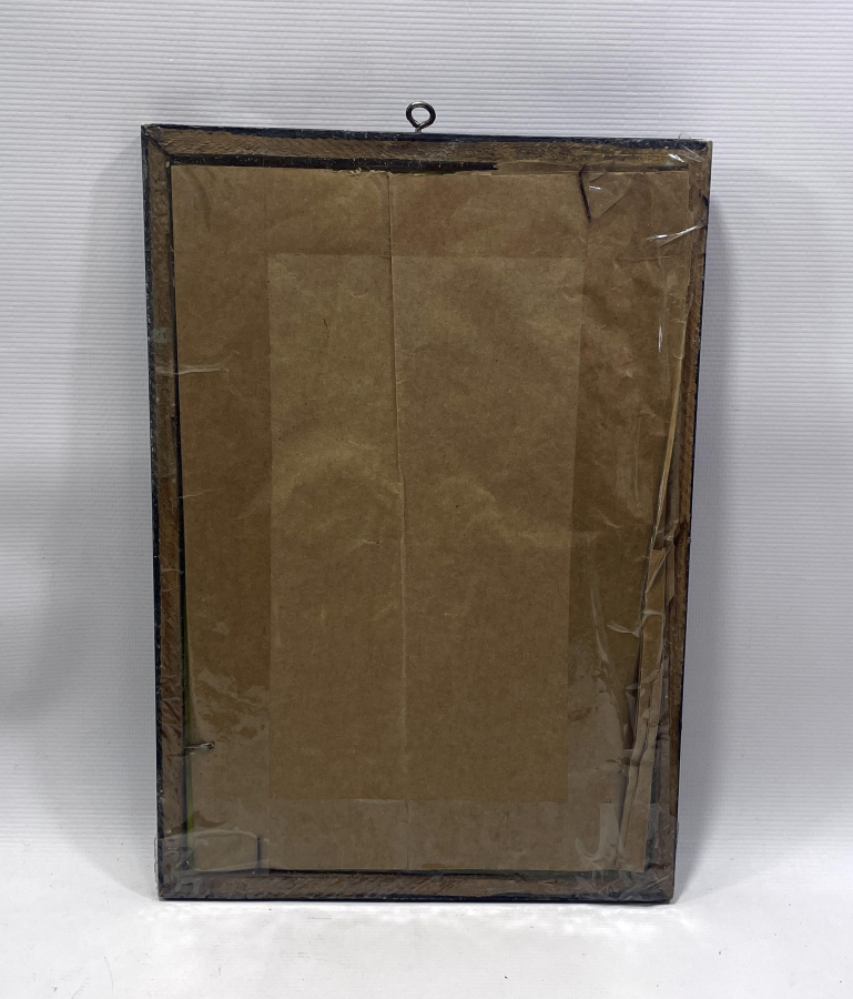 ÜZERİNDE OSMANLI DEVLET ARMASI BULUNAN ÇOK NADİR CAM ALTI LEVHA