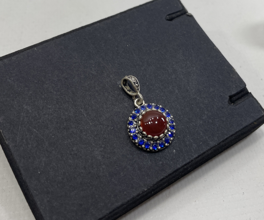 AKİK TAŞLI KOLYE UCU