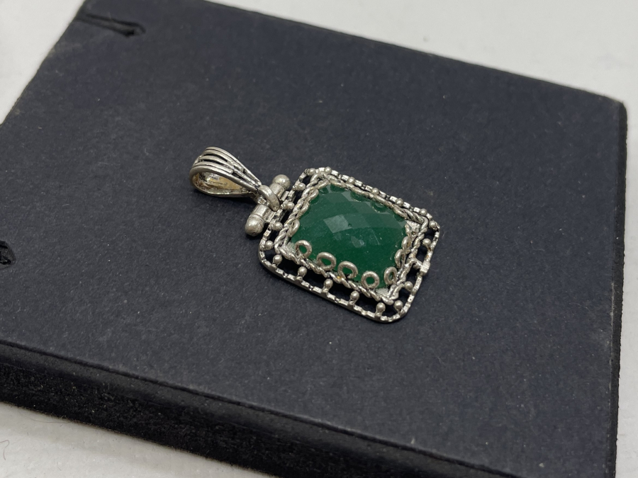 TELKARİ İŞÇİLİKLİ YEŞİM TAŞLI KOLYE