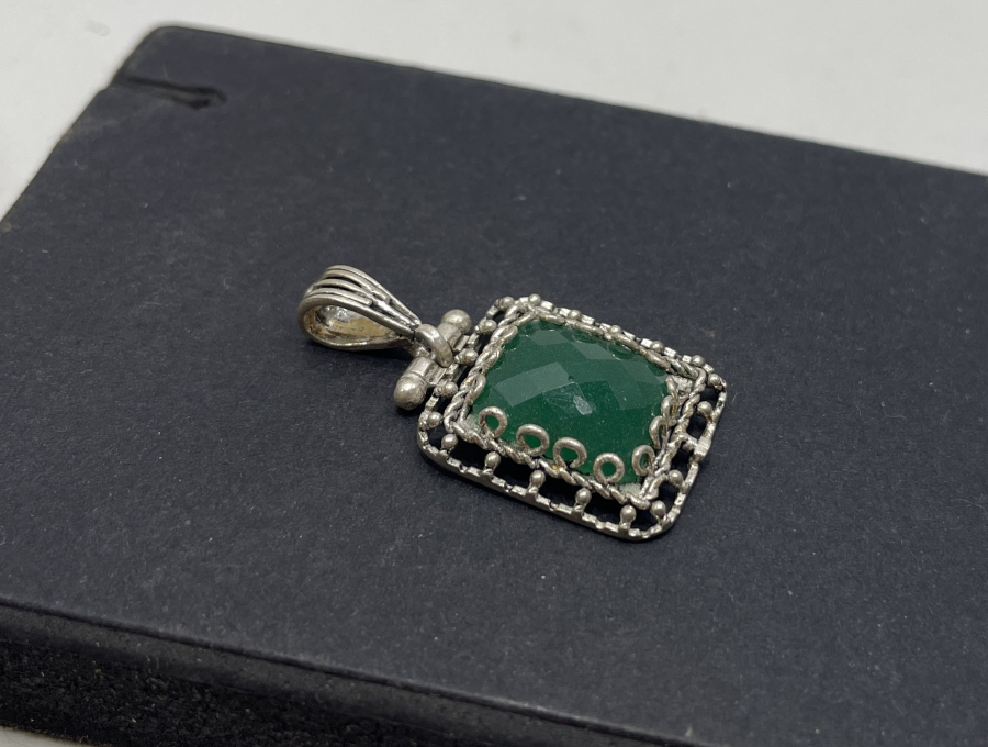 TELKARİ İŞÇİLİKLİ YEŞİM TAŞLI KOLYE