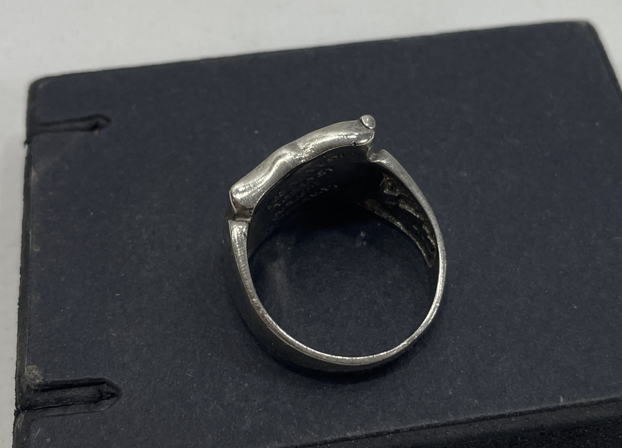 ÜZERİ MİNELİ AY YILDIZLI GÜMÜŞ YÜZÜK