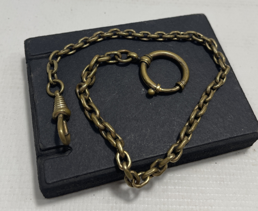 1900 BAŞLARI ALTIN KAPLAMA CEP SAATİ KÖSTEĞİ