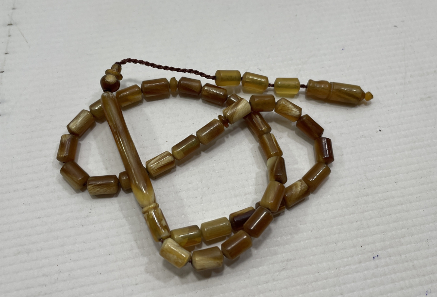 DAĞ KEÇİSİ BOYNUZUNDAN YAPILMIŞ TESPİH