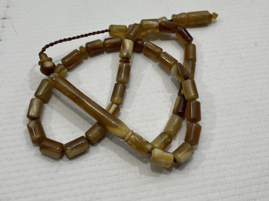 DAĞ KEÇİSİ BOYNUZUNDAN YAPILMIŞ TESPİH