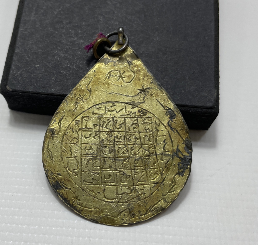 GÜMÜŞ ÜZERİ ALTIN VERMEYLİ OSMANLI DÖNEMİ ARMUDİ KOLYE