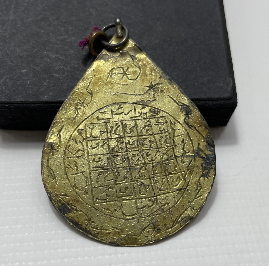 GÜMÜŞ ÜZERİ ALTIN VERMEYLİ OSMANLI DÖNEMİ ARMUDİ KOLYE