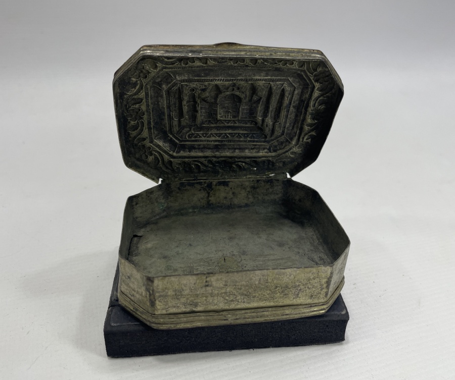 OSMANLI DÖNEMİ BÜYÜK BOY CAMİLİ ÇİFTLİ ENFİYE KUTUSU