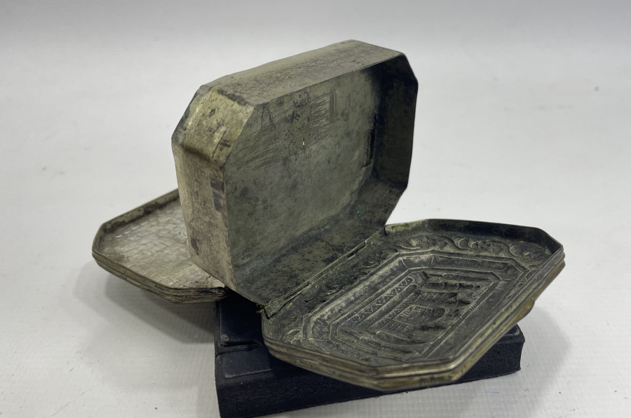 OSMANLI DÖNEMİ BÜYÜK BOY CAMİLİ ÇİFTLİ ENFİYE KUTUSU