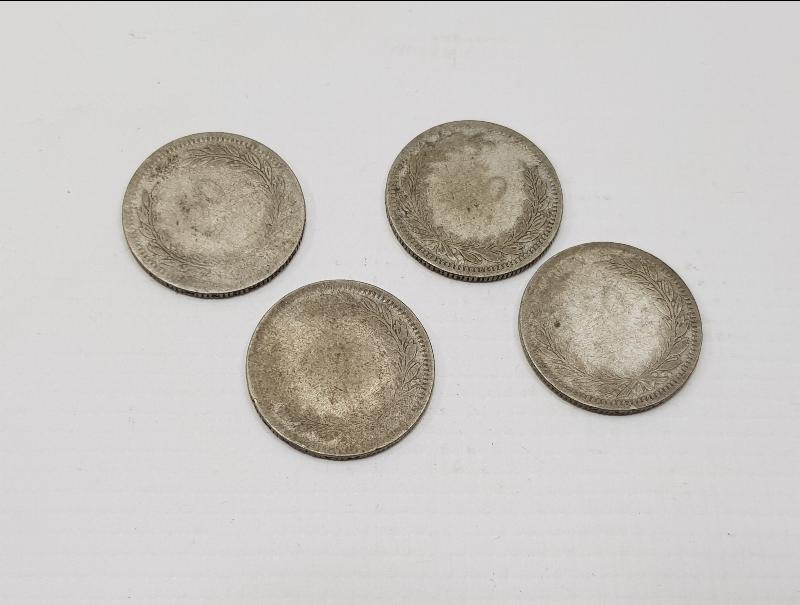 1947-1948 TARİHLİ 4 ADET GÜMÜŞ 50 KURUŞ