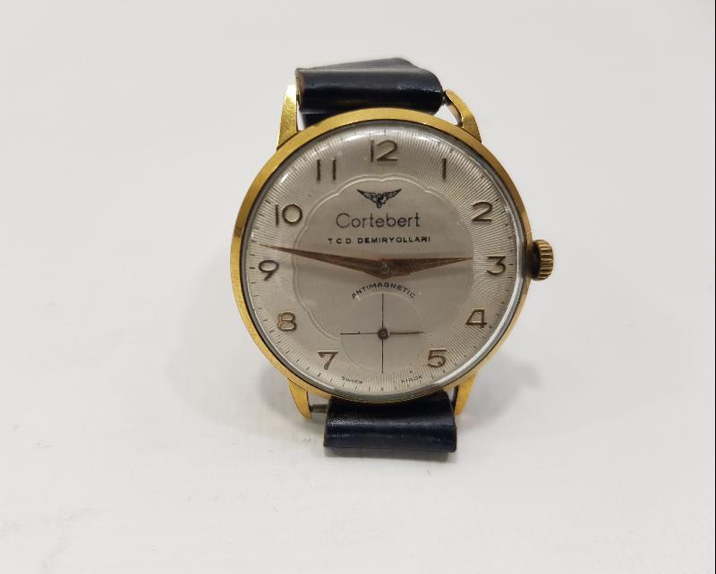 DEVLET DEMİRYOLLARI CORTEBERT KURMALI KOL SAATİ