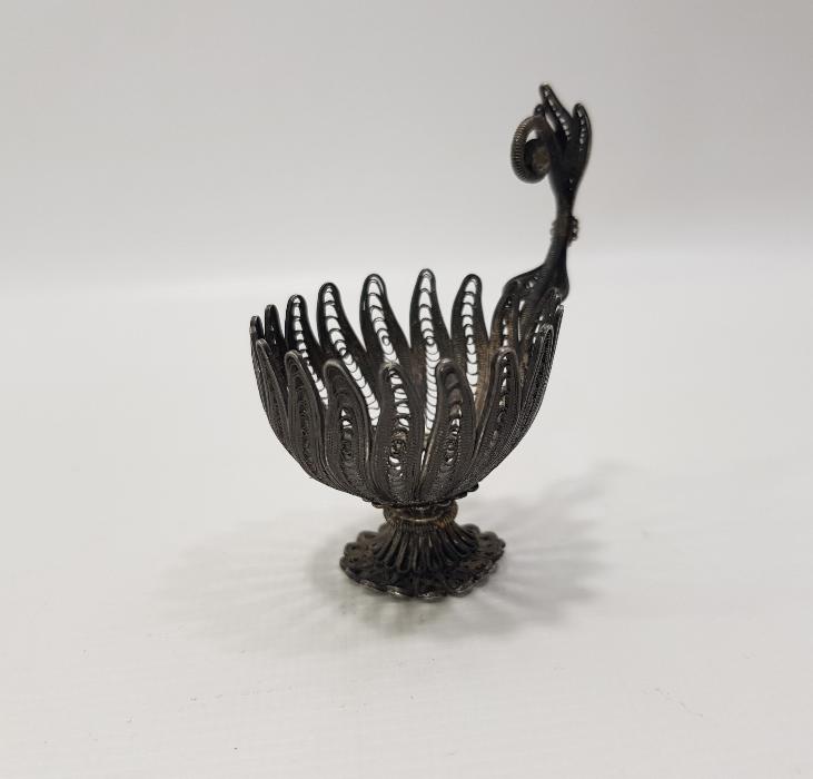 OSMANLI DÖNEMİ SARAY İŞİ TELKARİ GÜMÜŞ FİNCAN ZARFI