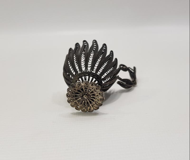 OSMANLI DÖNEMİ SARAY İŞİ TELKARİ GÜMÜŞ FİNCAN ZARFI