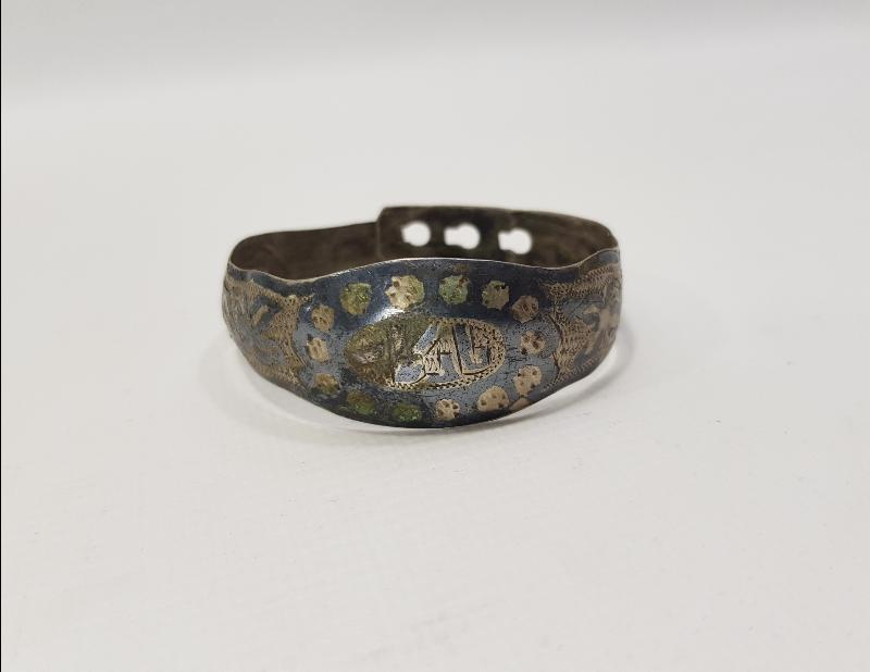 OSMANLICA YADİGAR YAZILI GÜMÜŞ BİLEZİK