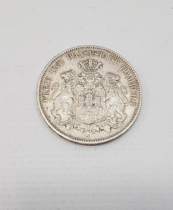 1900 TARİHLİ NADİR GÜMÜŞ 5 MARK 