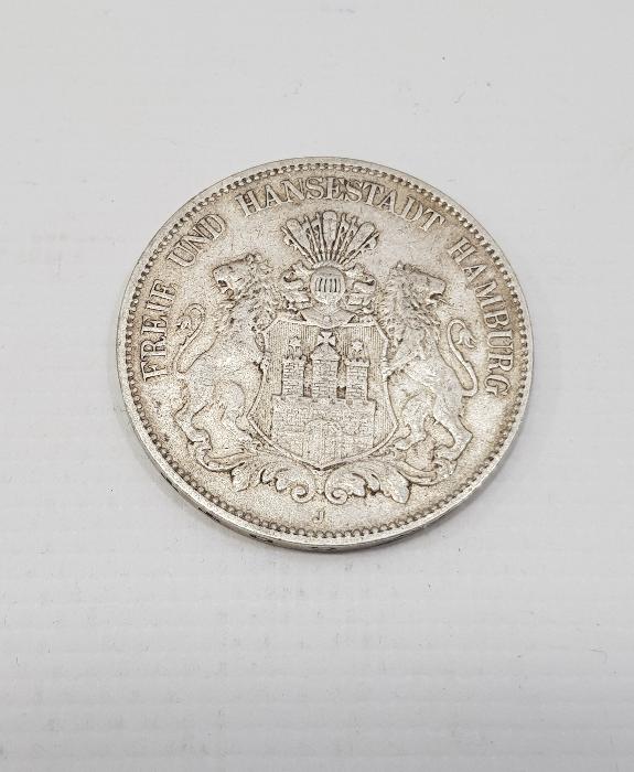 1900 TARİHLİ NADİR GÜMÜŞ 5 MARK 