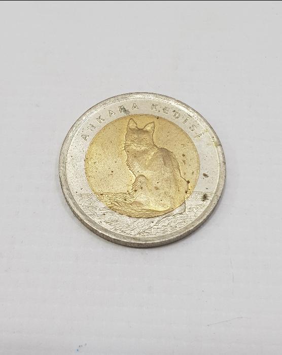 2015 ANKARA KEDİSİ 1 LİRA HATIRA PARA