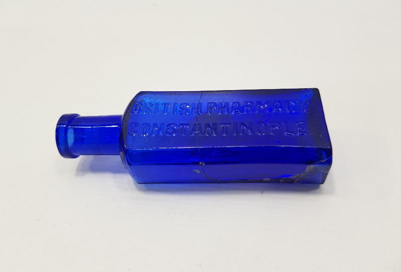 CONSTANTINOPLE YAZILI OSMANLI DÖNEMİ NADİR İLAÇ ŞİŞESİ