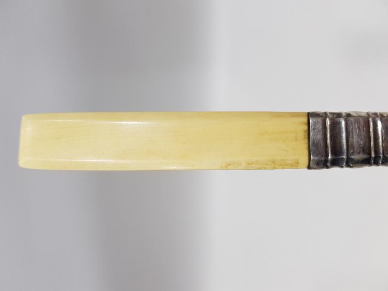 OSMANLI DÖNEMİ FİL DİŞİ SAPLI GÜMÜŞ HATTAT BIÇAĞI